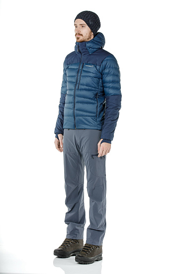 Куртка мужская Norrona Falketind Down Hood  Indigo Night - Фото 6 большая