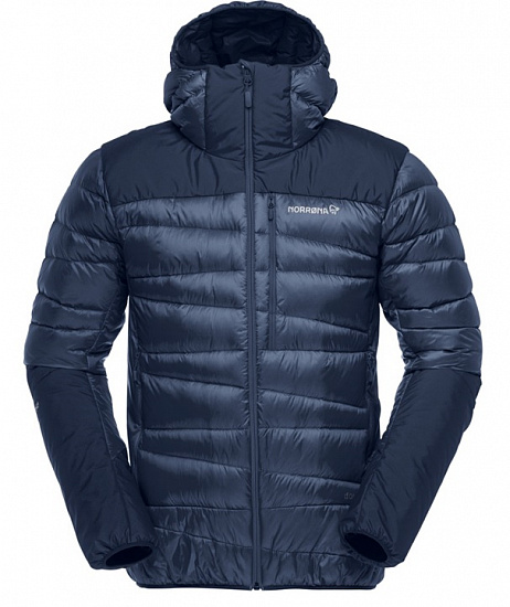 Куртка мужская Norrona Falketind Down Hood  Indigo Night - Фото 1 большая