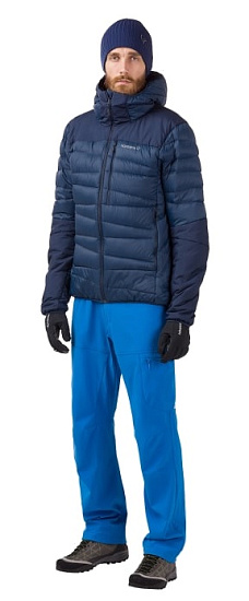 Куртка мужская Norrona Falketind Down Hood  Indigo Night - Фото 2 большая