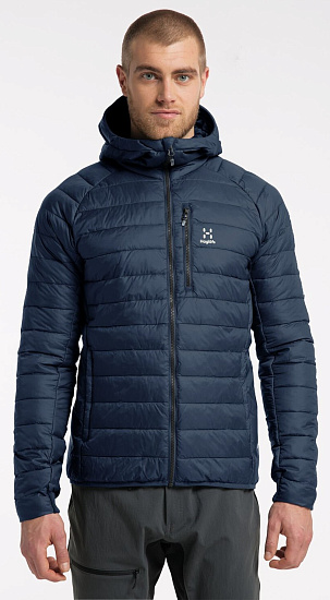 Куртка мужская Haglofs Spire Mimic Hood Tarn Blue Solid - Фото 3 большая