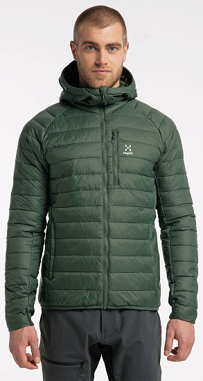 Куртка мужская Haglofs Spire Mimic Hood Fjell Green - Фото 3 большая