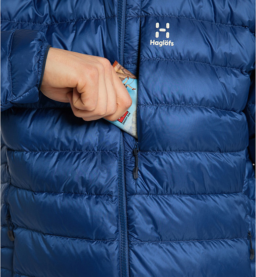 Куртка мужская Haglofs Roc Down Baltic Blue - Фото 7 большая