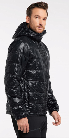 Куртка мужская Haglofs Roc Mimic Hood True Black - Фото 5 большая