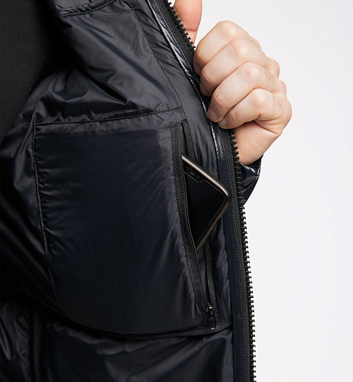Куртка мужская Haglofs Roc Mimic Hood True Black - Фото 8 большая