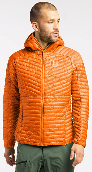 Куртка мужская Haglofs L.I.M Mimic Hood Flame Orange - Фото 3 большая