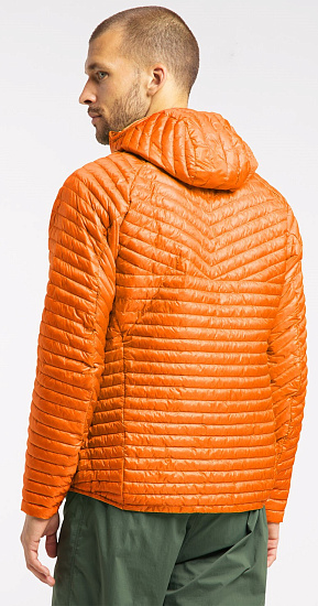 Куртка мужская Haglofs L.I.M Mimic Hood Flame Orange - Фото 4 большая