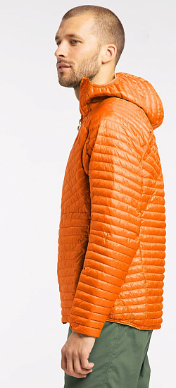 Куртка мужская Haglofs L.I.M Mimic Hood Flame Orange - Фото 5 большая