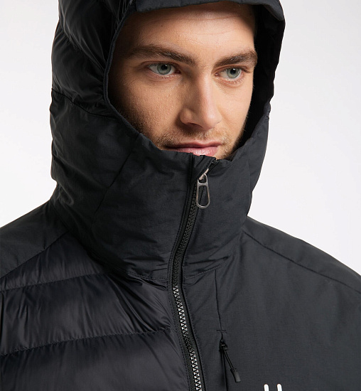 Куртка мужская Haglofs Dala Mimic Hood True Black - Фото 6 большая