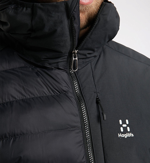 Куртка мужская Haglofs Dala Mimic Hood True Black - Фото 7 большая