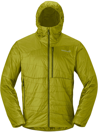 Куртка Norrona Falketind Thermo40 Zip Hood  Golden Lime - Фото 1 большая