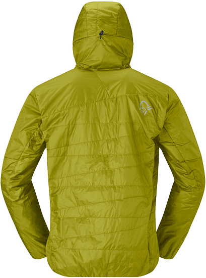 Куртка Norrona Falketind Thermo40 Zip Hood  Golden Lime - Фото 2 большая