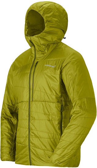 Куртка Norrona Falketind Thermo40 Zip Hood  Golden Lime - Фото 3 большая
