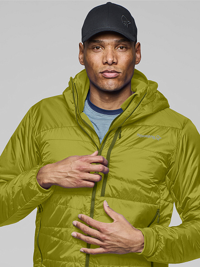 Куртка Norrona Falketind Thermo40 Zip Hood  Golden Lime - Фото 4 большая