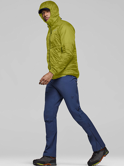Куртка Norrona Falketind Thermo40 Zip Hood  Golden Lime - Фото 6 большая