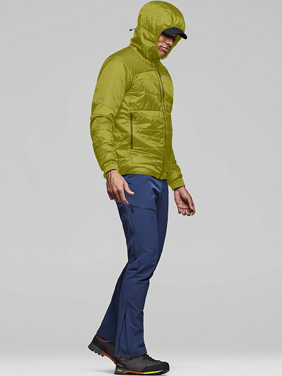 Куртка Norrona Falketind Thermo40 Zip Hood  Golden Lime - Фото 7 большая