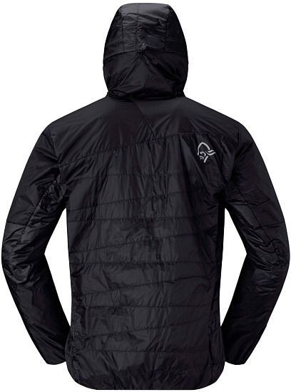 Куртка Norrona Falketind Thermo40 Zip Hood  Caviar Black - Фото 2 большая