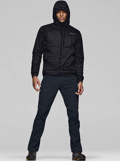 Куртка Norrona Falketind Thermo40 Zip Hood  Caviar Black - Фото 5 большая