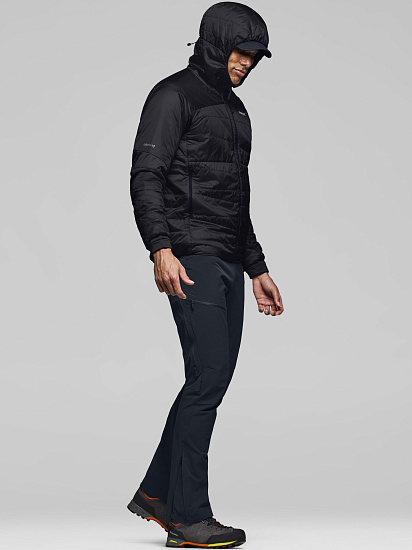 Куртка Norrona Falketind Thermo40 Zip Hood  Caviar Black - Фото 6 большая