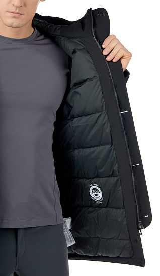 Куртка мужская Bergans Oslo Down Parka Black - Фото 8 большая