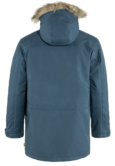 Куртка мужская Fjallraven Nuuk Parka Mountain Blue - Фото 2 большая