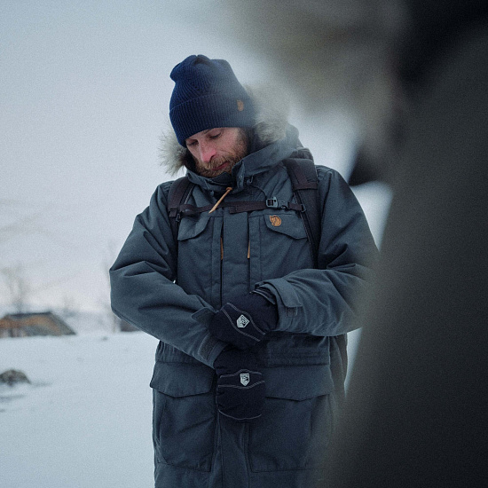 Куртка мужская Fjallraven Nuuk Parka Mountain Blue - Фото 4 большая