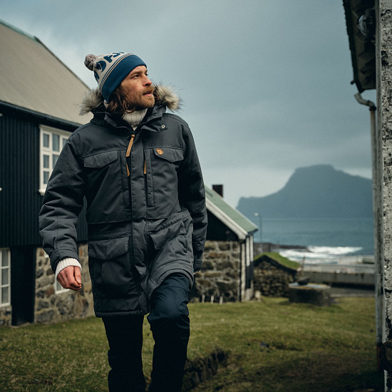 Куртка мужская Fjallraven Nuuk Parka Mountain Blue - Фото 5 большая