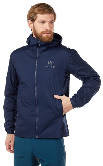 Куртка мужская Arcteryx Atom Lt Hoody Kingfisher - Фото 4 большая