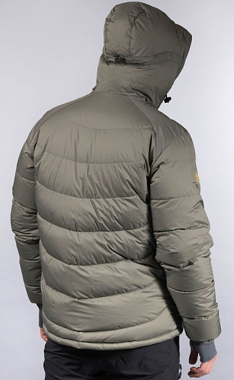 Куртка мужская Bergans Sauda Down GreenMud/SolidCharcoal/WaxedYellow - Фото 4 большая