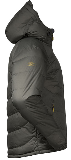 Куртка мужская Bergans Sauda Down GreenMud/SolidCharcoal/WaxedYellow - Фото 5 большая