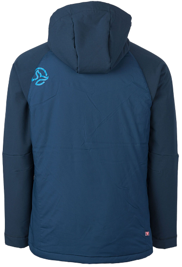 Куртка мужская Ternua Kuantum Hybrid Hood Dark Teal/Nautical Blue - Фото 13 большая