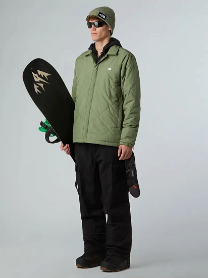Куртка мужская The North Face Afterburner Insulated Flannel Bark Mist/TNF Black Shadow Plaid - Фото 7 большая