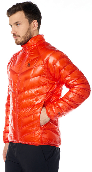 Куртка мужская Kailas Mont Lightweight Water-repellent Down Flame Red - Фото 2 большая