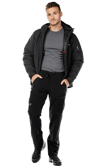 Куртка мужская Arcteryx Kappa Hoody Black - Фото 2 большая