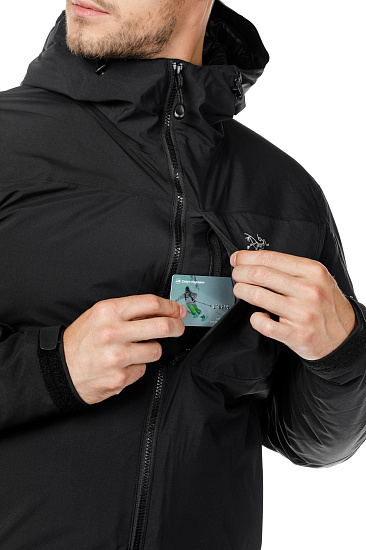 Куртка мужская Arcteryx Kappa Hoody Black - Фото 8 большая