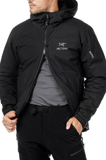 Куртка мужская Arcteryx Kappa Hoody Black - Фото 9 большая