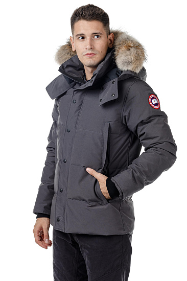 Куртка мужская Canada Goose Wyndham Parka Graphite - Фото 6 большая