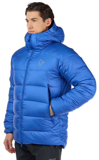 Куртка мужская Norrona Trollveggen Down 850 Olympian Blue - Фото 6 большая