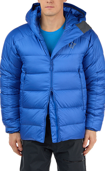 Куртка мужская Norrona Trollveggen Down 850 Olympian Blue - Фото 9 большая