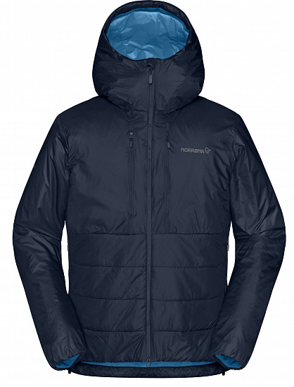 Куртка мужская Norrona Trollveggen Primaloft100 Zip Hood Indigo Night - Фото 1 большая