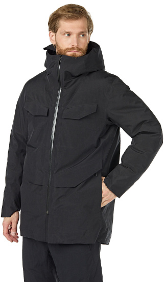Куртка мужская Arcteryx Veilance Node Down Parka Black - Фото 3 большая
