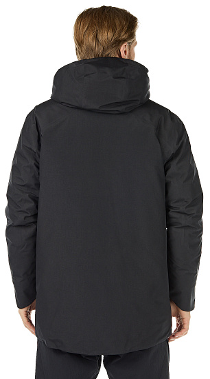 Куртка мужская Arcteryx Veilance Node Down Parka Black - Фото 4 большая