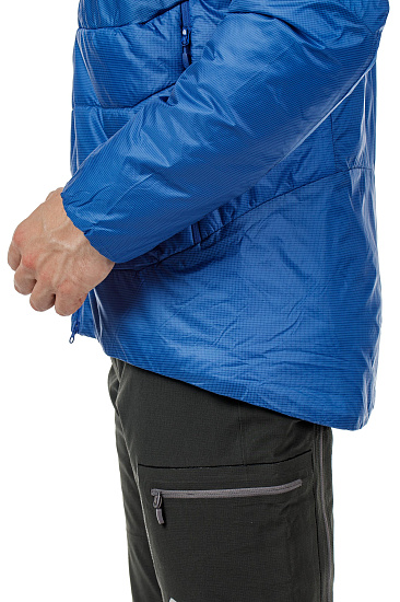Куртка мужская Norrona Trollveggen Primaloft 100 Zip Hood Olympian Blue - Фото 12 большая
