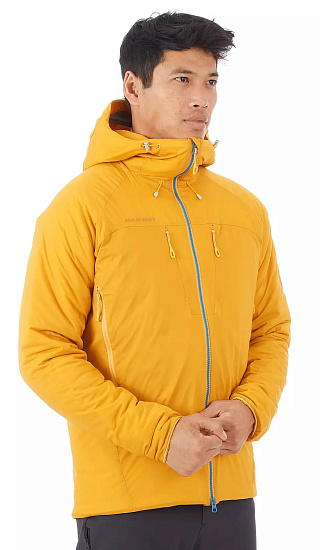 Куртка мужская Mammut Rime IN Flex Hooded Golden - Фото 2 большая
