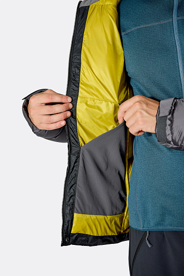 Куртка мужская Rab Neutrino Pro Hoody Black/Graphene - Фото 9 большая