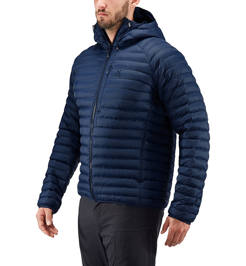 Куртка мужская Haglofs Essens Mimic Hood Tarn Blue - Фото 3 большая