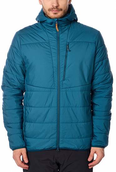 Куртка мужская Fjallraven Keb Padded Hoodie Deep Sea - Фото 1 большая