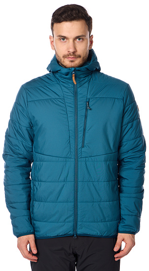 Куртка мужская Fjallraven Keb Padded Hoodie Deep Sea - Фото 5 большая