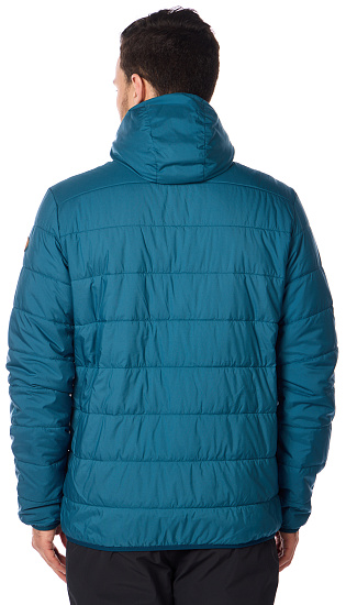 Куртка мужская Fjallraven Keb Padded Hoodie Deep Sea - Фото 7 большая