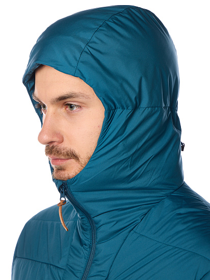Куртка мужская Fjallraven Keb Padded Hoodie Deep Sea - Фото 9 большая