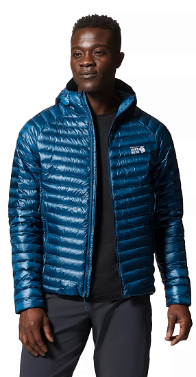 Куртка мужская Mountain Hardwear Ghost Whisperer/2 Hoody Dark Caspian - Фото 2 большая